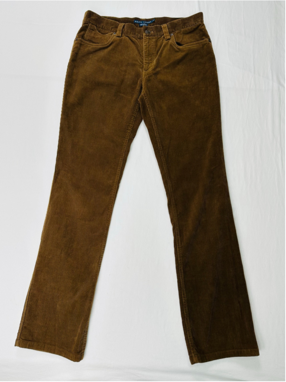 VTG Ralph Lauren Women’s Size 8 Chocolate Brown Corduroy Bootcut Pants Hong Kong - Picture 2 of 12